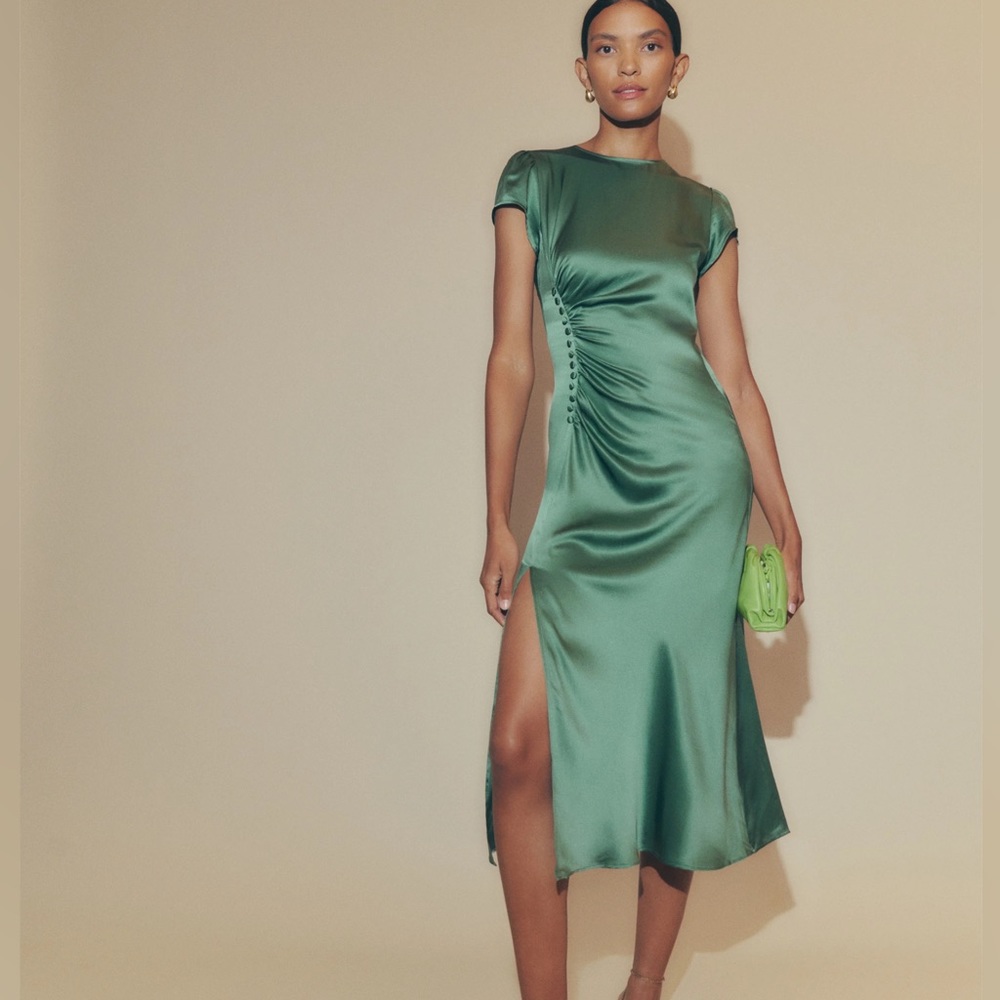 Reformation Tatianna Silk Dress